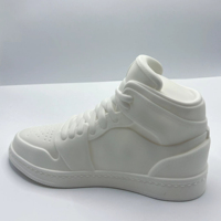 Vente flash : Chaussures fluides DIY, modèle de baskets en vinyle blanc de 29 cm pour la coloration, chaussures en plastique faites à la main, jouets à couler, ours qui coule de sang