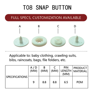Bán Sỉ Tùy Chỉnh Có Thể Giặt 25Mm Nhựa Nhựa <span class=keywords><strong>Snap</strong></span> Fastener 4 Phần <span class=keywords><strong>Snap</strong></span> Nút Cho Tập Tin Và Quần Áo - Product Image 4