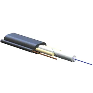 Cable de Fibra Óptica Tipo Drop de un Solo Tubo, Ajustable, Relleno de Gel, 1 F, Monomodo (OS2), Cable de Conexión <span class=keywords><strong>Opti</strong></span> Tap Localizable - Product Image 1