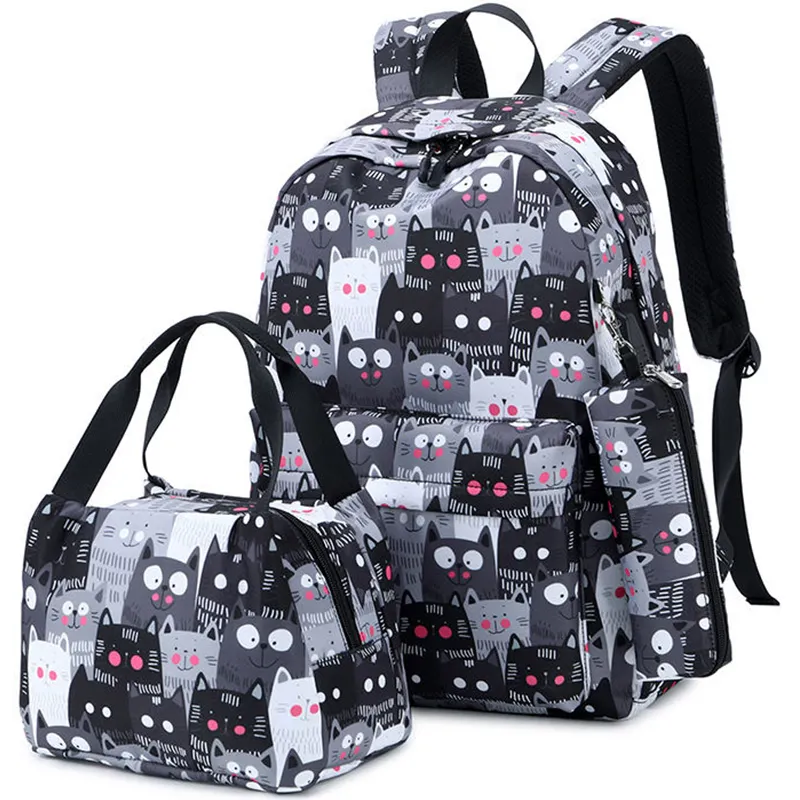TS backpack factory custom wholesale School Bags Of Latest Designs 3 piece waterproof Buckle made backpacks for school