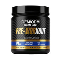 Nutrition sportive naturelle, étiquette privée, OEM, logo personnalisé, compléments pré-entraînement aromatisés pour hommes