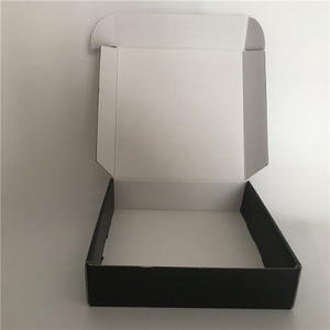 Cajas de entrega de correo plegables reciclables personalizadas, cajas de embalaje de ropa interior de vestido de papel negro para ropa - Product Image 4