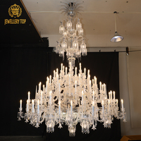 Bijouterie Top qualité cristal proportion égale réimpression français grande taille lustre en cristal de luxe suspendu suspension lumière