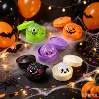 Jouet Squishy d'Halloween, boule anti-stress scintillante en forme de dumpling, idéal pour les cadeaux de fête d'Halloween, les tours ou le divertissement