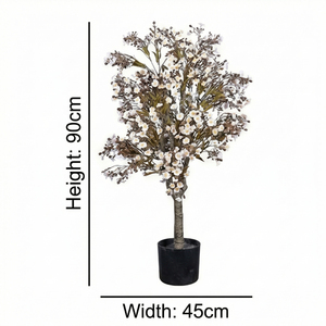 Árbol de Flores de Cerezo Artificial, Planta Decorativa, Planta Artificial en Maceta para Interiores y Exteriores, Decoración para el Hogar, Eventos y Bodas - Product Image 2