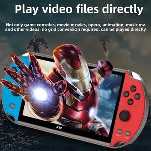 Consola de Juegos <span class=keywords><strong>Retro</strong></span> Portátil X12 de 5.1 Pulgadas, Superventas, con Joystick Doble Integrado y Soporte <span class=keywords><strong>para</strong></span> Múltiples Emuladores - Product Image 3
