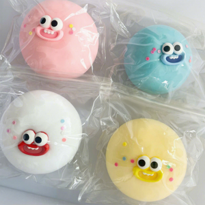 Palla Squishy Gigante Antistress con Occhi Grandi, Rimbalzo Lento, <span class=keywords><strong>Modellabile</strong></span>, Giocattolo Morbido a Forma di Daifuku con Bocca Larga - Product Image 2