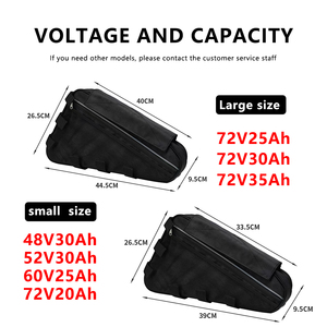 英国澳大利亚库存72v 20Ah30Ah三角电池2000W 3000W 50s锂离子电池组80A Ant BMS 适用于电动自行车电动城市自行车 - Product Image 3