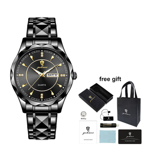 Gohuos 8809 Orologio da Polso di Lusso per Uomo, Impermeabile, in Acciaio Inossidabile, al Quarzo Originale, Reloj Para Hombre, Montre Homme - Product Image 4