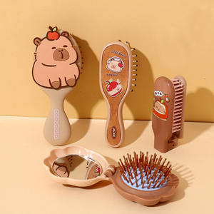 Cepillo <span class=keywords><strong>de</strong></span> Masaje con Cojín <span class=keywords><strong>de</strong></span> Aire <span class=keywords><strong>de</strong></span> Plástico <span class=keywords><strong>de</strong></span> la Serie Capybara, Antienredos, Antiestático, para Alisar y <span class=keywords><strong>Peinar</strong></span> el Cabello, para Uso Doméstico - Product Image 4