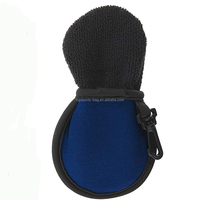 Porte-balles de golf en néoprène avec clip de nettoyage, pochette pour balles de golf, mousqueton, étui de transport, logo personnalisé, accessoires de golf