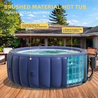 Baignoire gonflable pliable en PVC personnalisée en usine, pour l'extérieur, avec un design moderne, pour les villas et les hôtels