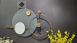 Nouveau luxe 91X70cm chinois fer horloge décoration lumière élégante tenture murale pour salon canapé fond livraison directe - Product Image 3