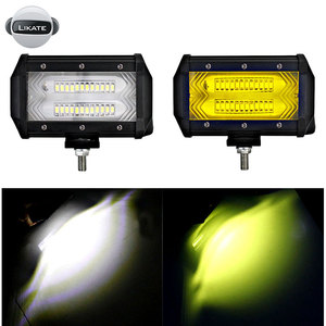 Barra de luz de trabajo Luz de trabajo de 12 V 72 <span class=keywords><strong>W</strong></span> 6000 <span class=keywords><strong>K</strong></span>, con bombilla de faro de motocicleta LED con chip LED de coche de 5 p - Product Image 5