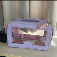 Sac de rangement portable en PVC transparent pliable, étanche, écologique, durable et moderne de style américain avec fermeture éclair ZhongyixinLuxury