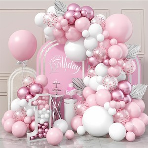 Kit d'arche de ballons rose violet, décorations de fête d'anniversaire, guirlande de ballons féeriques, ballons pour filles, fournitures pour fête du thé à thème féerique - Product Image 6