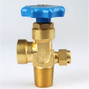 วาล์วถังออกซิเจน QF-2G 1/2 นิ้ว แบบปิดได้ สำหรับใช้กับออกซิเจนแรงดันสูง - Product Image 1