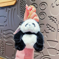 En gros : Porte-clés poupée en peluche animal, Pendentif de sac pour filles, Poupée de machine à griffes, Porte-clés panda en peluche mignon