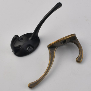 Modern Minimalist Wall <b>Hooks</b> Zinc Alloy Round Black Bronze Coat Cap Hanger Wardrobe <b>Kitchen</b> Bedroom Bathroom Entryway Mounting - Product Image 3