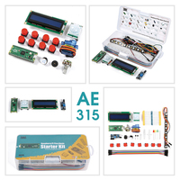 Kit pemula dasar Raspberry Pi Pico dengan papan sirkuit, modul Tampilan LCD I2C 1602, Servo 9g Mirco untuk Raspberry Pi Pico