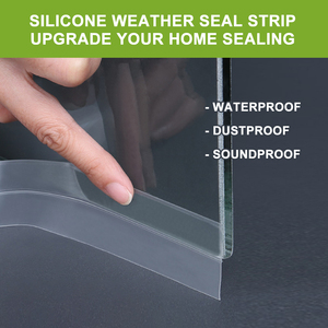 Joint <span class=keywords><strong>d</strong></span>'étanchéité personnalisable <span class=keywords><strong>pour</strong></span> portes, <span class=keywords><strong>bande</strong></span> <span class=keywords><strong>d</strong></span>'étanchéité en silicone anti-courant <span class=keywords><strong>d</strong></span>'air <span class=keywords><strong>pour</strong></span> portes et portes <span class=keywords><strong>de</strong></span> <span class=keywords><strong>douche</strong></span> en verre, <span class=keywords><strong>pour</strong></span> fenêtres - Product Image 5