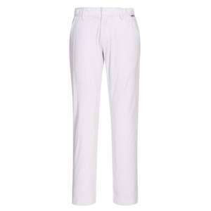 PORTWEST - S232WHR38 Stretch Slim Chino pantalón blanco-EAN 5036108363476 PANTALONES DE TRABAJO DE RENDIMIENTO - Product Image 1
