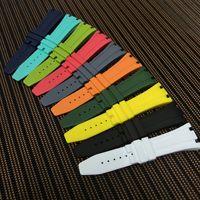 Bracelet de montre en caoutchouc de silicone pour bracelet AP avec boucle déployante 26 mm 27 mm pour montres Audemars et Piguet 15400/26470/15703 avec crochets
