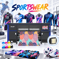 Imprimante à sublimation par transfert thermique grand format 1,9 m, 8 têtes I3200, 350 m²/h, imprimante numérique industrielle pour tissu polyester