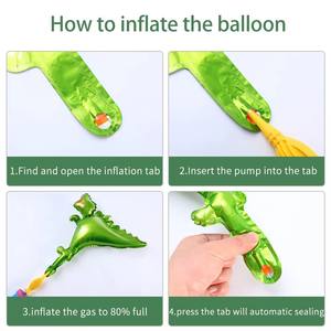 160 pièces de décoration pour fête d'anniversaire de garçons sur le thème de la jungle et des dinosaures, baby shower, guirlande d'<span class=keywords><strong>arche</strong></span> de ballons blancs, verts, bleus et oranges - Product Image 6