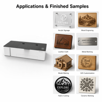 Graveur laser pour cuir, idéal pour les portefeuilles, sacs, étiquettes et accessoires de mode, avec une découpe précise pour les marques personnalisées et les petites boutiques