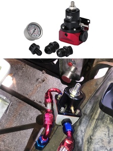 Regulador de Presión de Combustible AN10 PQY EFI (Manómetro de 0-160 psi) - Puertos de Entrada y Retorno 10AN 10/10/6 para BMW <span class=keywords><strong>E30</strong></span> M20 6 cilindros con Adhesivo PQY - Product Image 5