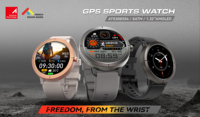 Reloj Inteligente GPS Multideporte DM76 con Notificaciones de Llamadas y Mensajes, Posicionamiento GNSS, Resistente al Agua 50M, Reloj Deportivo para Exteriores