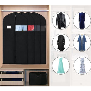 Men's Fashionable Custom Non-Woven Suit Cover <strong>Garment</strong> <strong>Bag</strong> High Quality Foldable with Clear Pocket Window and Zipper Closure - Product Image 6