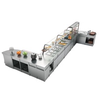 Comptoir de Buffet personnalisé, ligne de Buffet de Table de Service de nourriture chaude et froide
