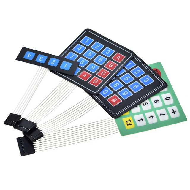 16 Key Membrane Switch Keypad 4x4 4*4 Matrix Array Keyboard For DIY KIT