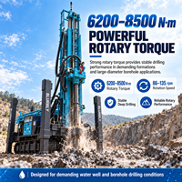 Foreuse sur chenilles pour puits d'eau de 350 m, machine de forage de puits profonds de 140-325 mm pour puits d'eau et roches dures