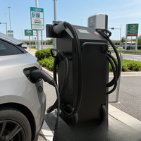 Estación de Carga para Vehículos Eléctricos Jinghu para Exteriores, 40-80kW, Conector CCS2, Unidad Móvil, Plataforma OCPP Lista para Usar, Resistente a la Intemperie IP54, TA-DC-TC-P