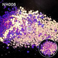 Poudre de paillettes néon caméléon changeante de couleur en vrac pour les travaux manuels, les gobelets, le slime, sac de 500 g, ornement fait à la main