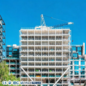 Tour d'hôtel préfabriquée moderne en structure acier, pré-conçue, à grande portée, avec aménagement flexible et rendement élevé sur l'investissement (ROI) - Product Image 2