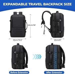 Mochila de Viaje Expandible para Avión, 35L, Aprobada para Vuelos, Bolsa de Fin de Semana para Hombres y Mujeres - Product Image 3