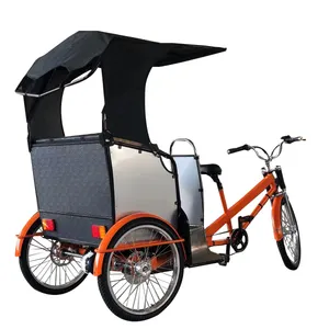 2022 Customized Electric Rickshaw 2 Passengers Tricycle Tour Car 3 Wheels Bike Bicycles Scooter Taxis Pedicab for Renting