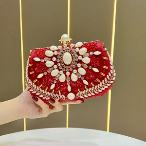 Sacs de soirée en strass pour femmes, pochettes de luxe, sacs fourre-tout pour femmes, sacs à bandoulière pour mariage et fête, vente en gros - Product Image 1