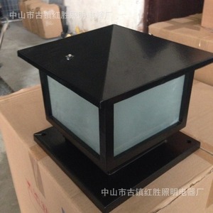 ไฟเสาอลูมิเนียมอัลลอยด์สีดำ หลอด LED E27 แบบกึ่งฝัง สำหรับใช้ภายนอกอาคาร - Product Image 4