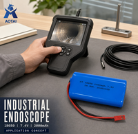 Batterie liquide AOTAI durable 7,4 V 2000 mAh 18650 à cathode ternaire, 500+ cycles, température de fonctionnement de -20°C à 60°C, pour équipement audio et maison intelligente