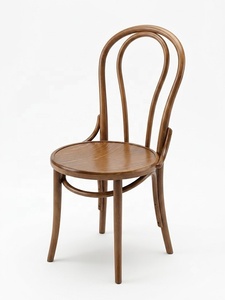 <span class=keywords><strong>Chaise</strong></span> en bois massif courbé avec dossier en forme de boucle, style moderne, imperméable, utilisation intérieure/extérieure - Product Image 1
