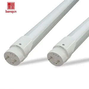 Banqcn iluminação comercial com temperatura de cor 6500K luzes de tubo LED para desvio de lastro alimentado por extremidade única e extremidade dupla