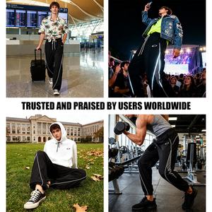 Радужный спрей с логотипом на заказ Новый стиль уличная одежда французский махровый карго карман спортивные брюки повседневные расклешенные штабелевые спортивные штаны для мужчин - Product Image 4