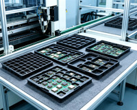 Best Guard Wholesale Custom Size Eco-Friendly Food Grade ESD Conductive Plastic Tray Anti Static Blister Packaging SMT PCB