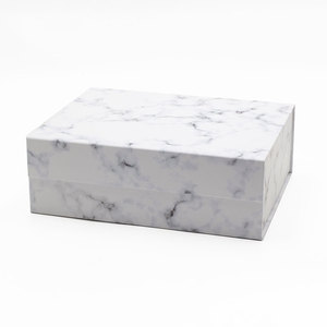 Bulk customization available eco-friendly magnetic marble gift boxes for presents
