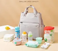 Sac à langer de luxe grande capacité, imperméable, sac à dos de voyage pour bébé, sac à langer de créateur